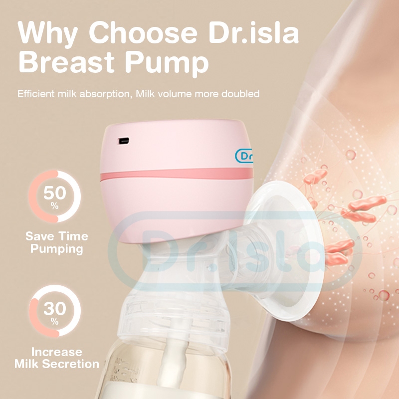 Dr.Isla EB11 Portable Electric Breast Pump Otomatis Rechargeable 180ml - Gambar 5