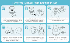 Dr.Isla EB46 Wearable Breast Pump Electric Handsfree Rechargeable 210ml (1)