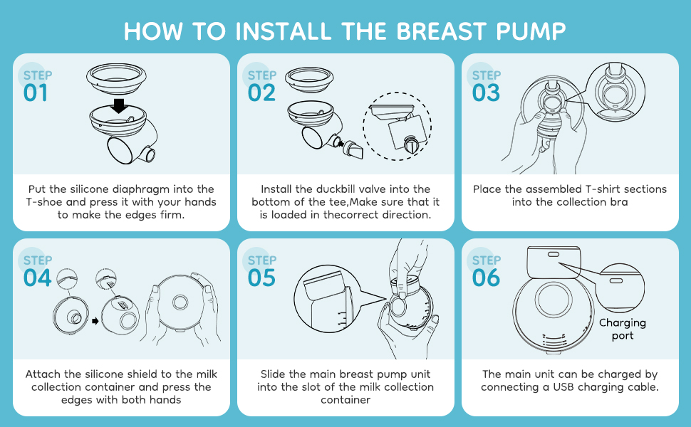 Dr.Isla EB46 Wearable Breast Pump Electric Handsfree Rechargeable 210ml - Gambar 2