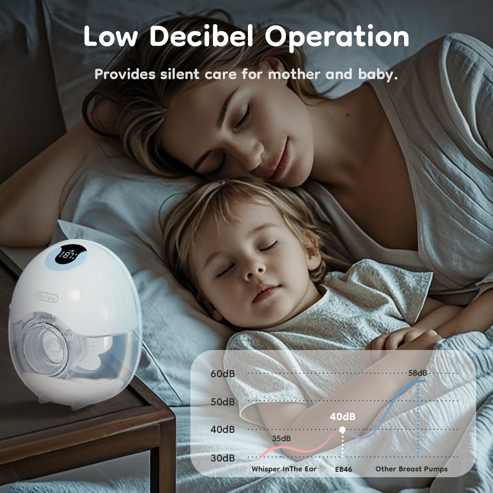 Dr.Isla Wearable Breast Pump Handsfree Otomatis Rechargeable 210ml EB46 - Gambar 6