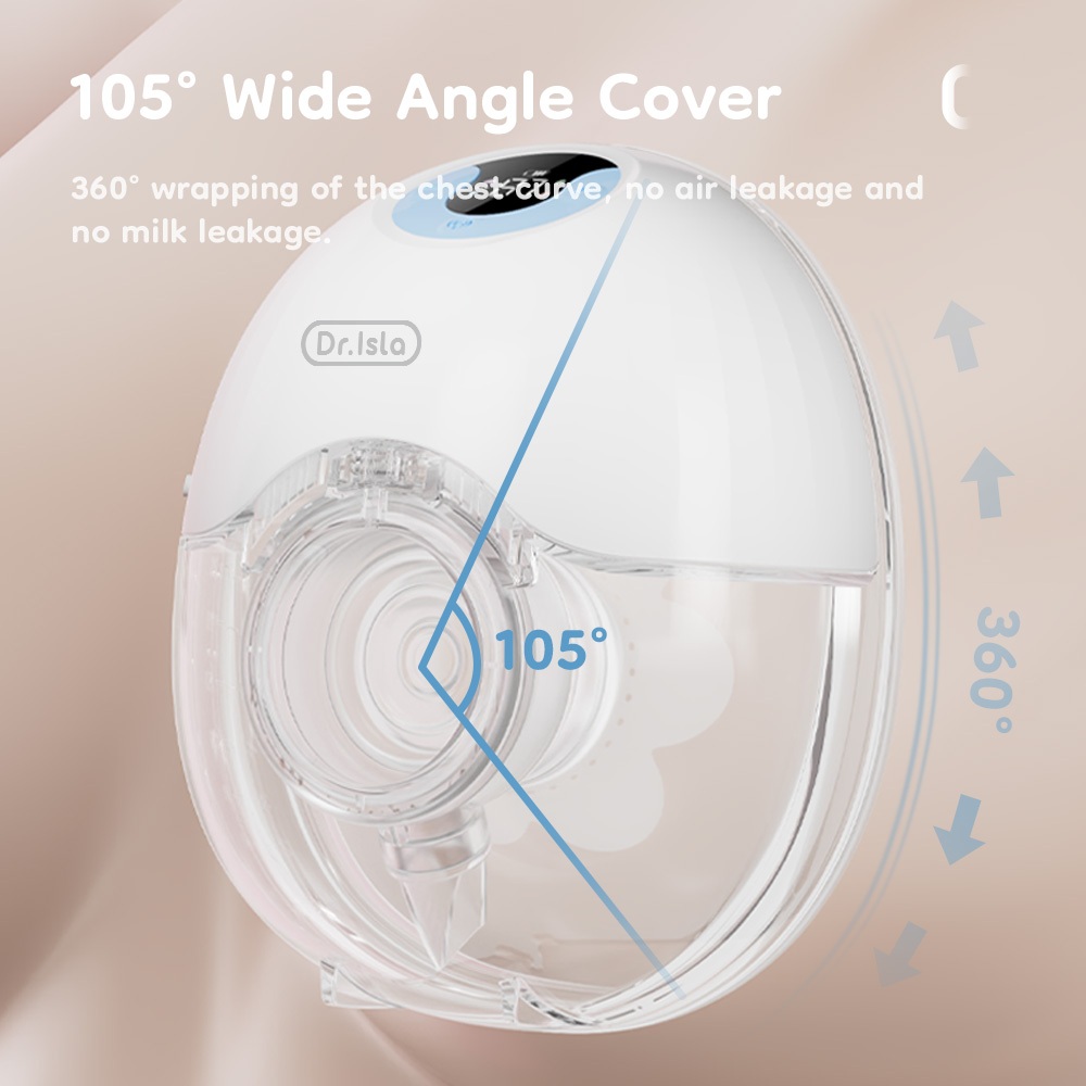 Dr.Isla Wearable Breast Pump Handsfree Otomatis Rechargeable 210ml EB46 - Gambar 8