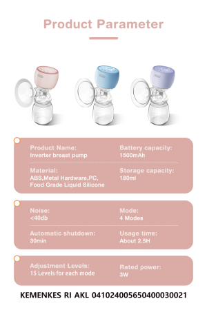 Dr.Isla Wearable Electric Breast Pump Single Portable Handsfree 180ml (1)