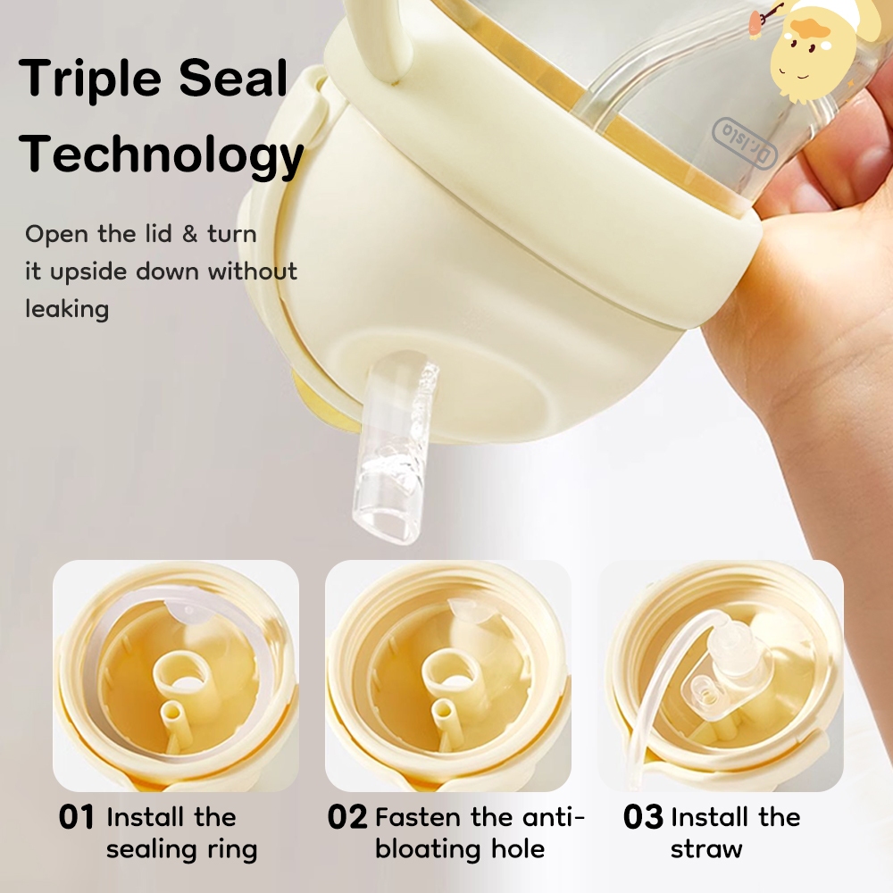 Dr.isla Botol Minum Bayi PPSU 240ml Training Cup Anti Tersedak V-Valve - Gambar 7