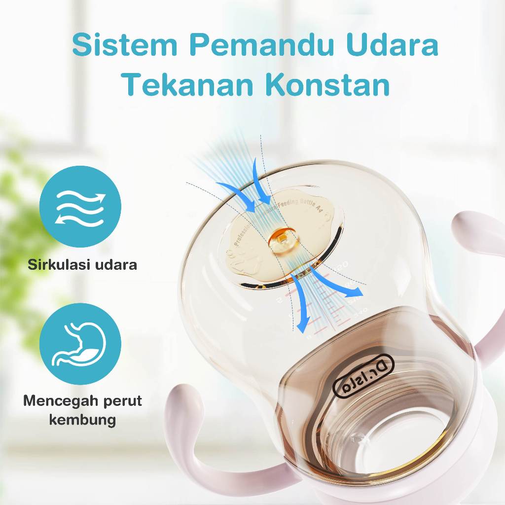 Dr.isla Botol Susu Bayi PPSU Wide Neck Anti Kolik Kembung Sensor Suhu PS73 - Gambar 5