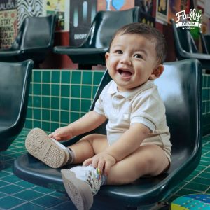 FLUFFY Polo Shirt Jumper Bayi Lengan Pendek Edisi Denim Original Vol 3 (2)