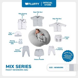 Fluffy Paket Perlengkapan Bayi Newborn 27 Pcs Setelan Bis Lengkap SNI (2)