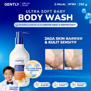 Gently Baby Wash Shampoo Ultra Soft 250ml Sabun Sampo Bayi Kulit Sensitif Anti Iritasi