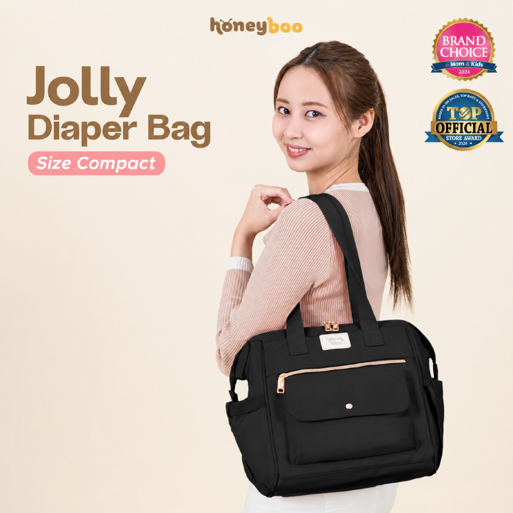 Honey Boo Jolly Diaper Bag Tas Ransel Totebag Bayi Multisekat Composite Waterproof
