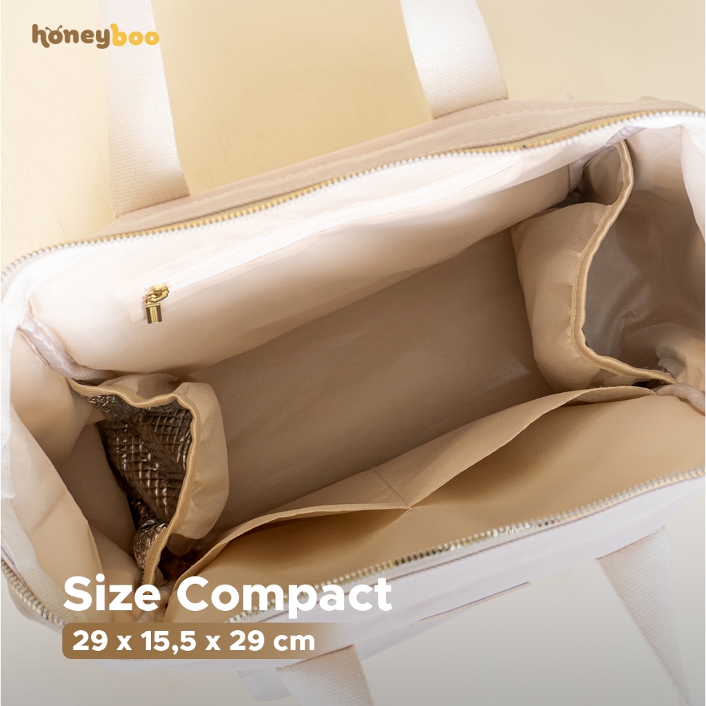 Honey Boo Jolly Diaper Bag Tas Ransel Totebag Bayi Multisekat Composite Waterproof - Gambar 2