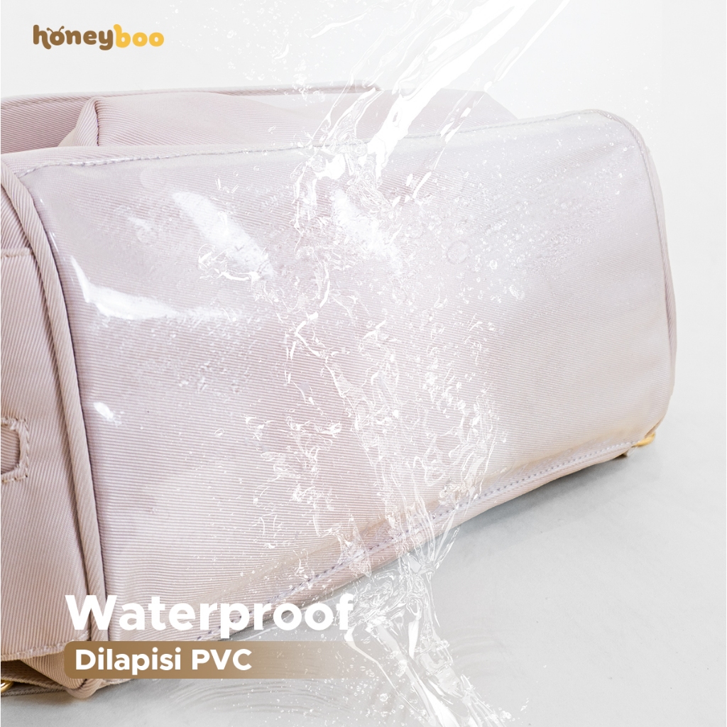 Honey Boo Jolly Diaper Bag Tas Ransel Totebag Bayi Multisekat Composite Waterproof - Gambar 3