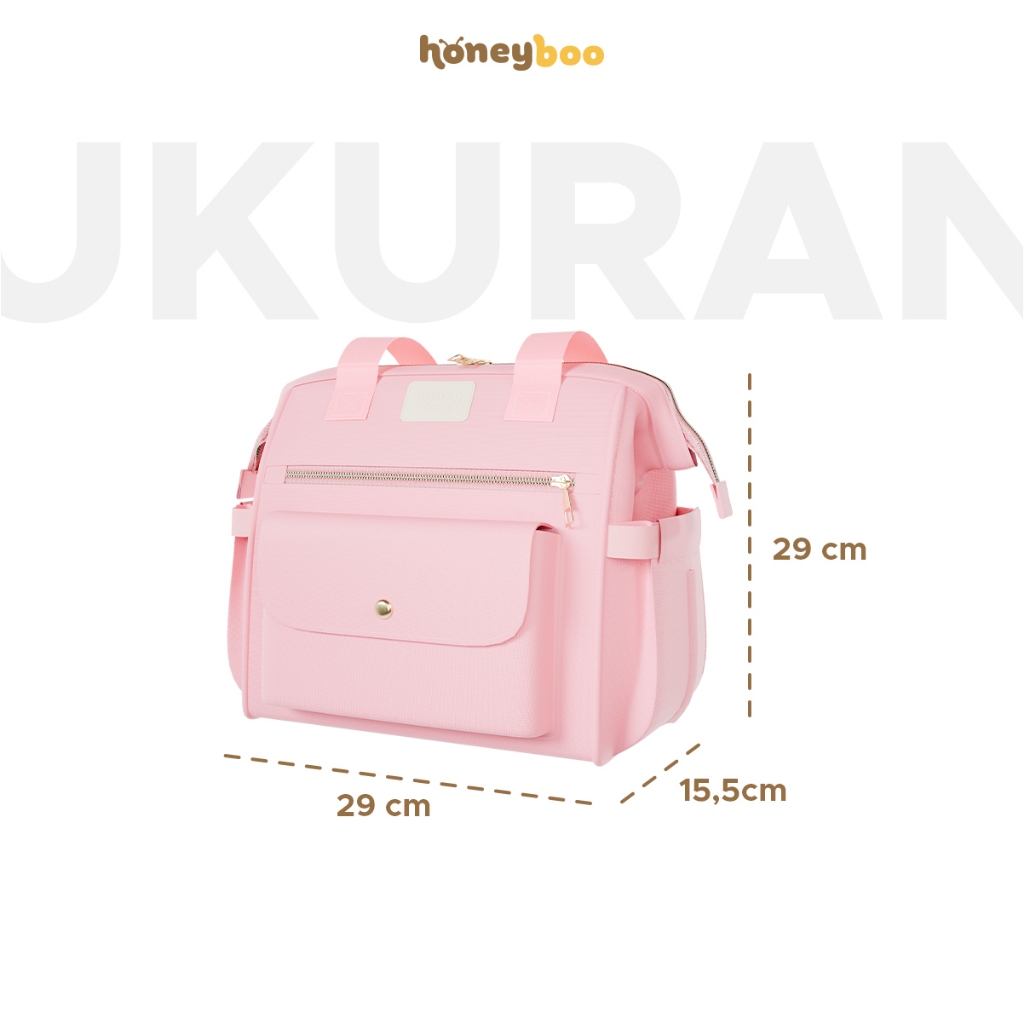 Honey Boo Jolly Diaper Bag Tas Ransel Totebag Bayi Multisekat Composite Waterproof - Gambar 4