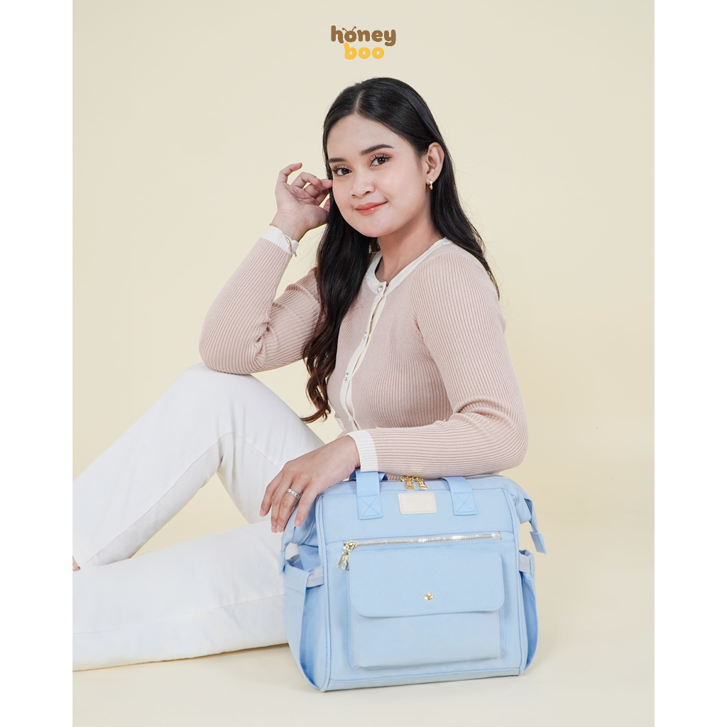 Honey Boo Jolly Diaper Bag Tas Ransel Totebag Bayi Multisekat Composite Waterproof - Gambar 6