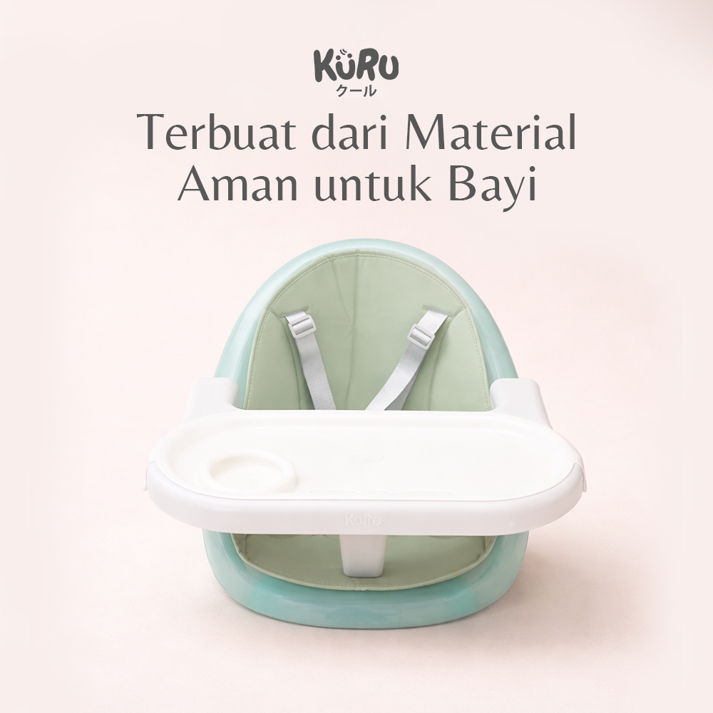 KURU 3in1 High Chair HC-8953 Kursi Makan Bayi Leather Booster Chair - Gambar 3