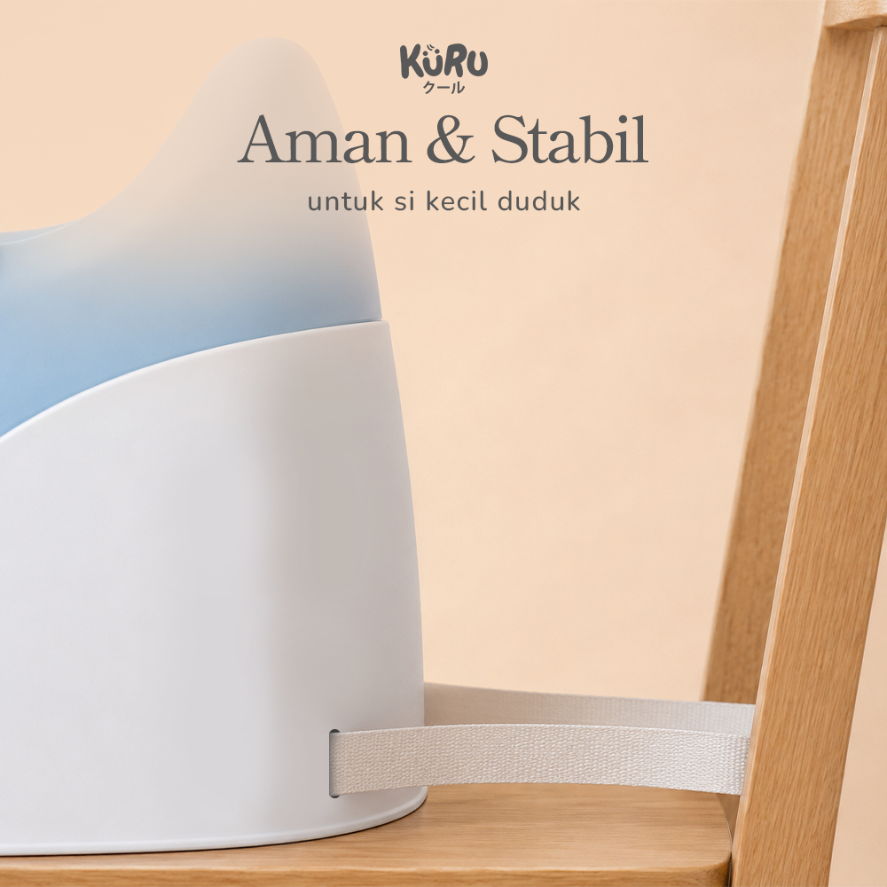 Kursi Makan & Mandi Bayi KURU 3in1 Booster Chair Portable EVA Foam - Gambar 5