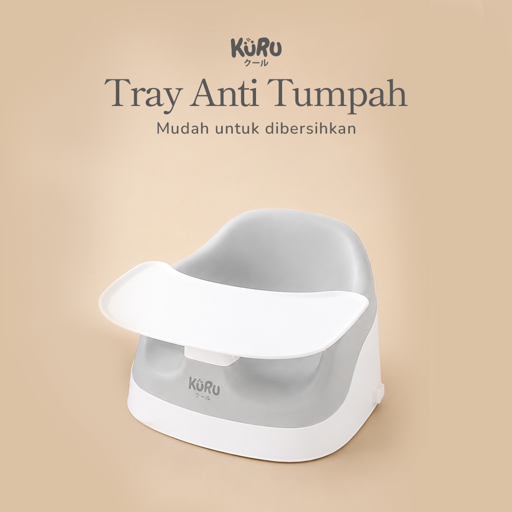 Kursi Makan & Mandi Bayi KURU 3in1 Booster Chair Portable EVA Foam - Gambar 6