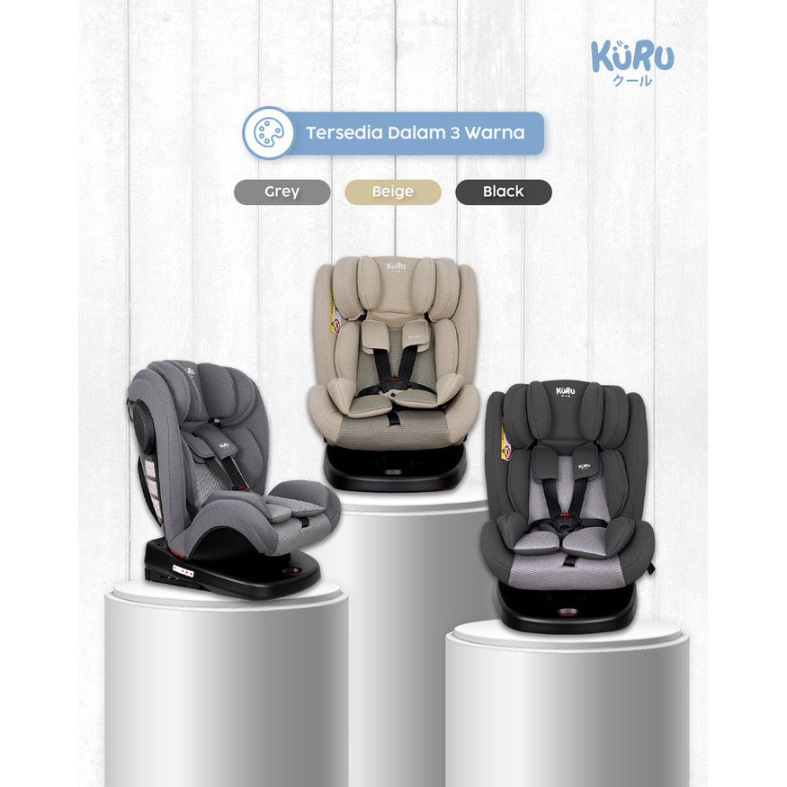Kursi Mobil Anak Kuru Cloud 360 Rotation Isofix - Car Seat Bayi Multifungsi Newborn 12 Tahun - Gambar 5