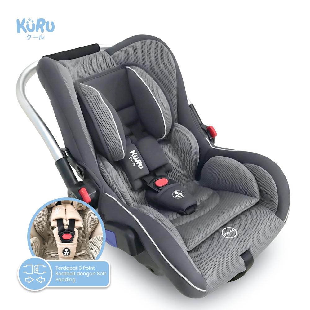 Kursi Mobil Bayi KURU Basic Portable Light Weight - Carseat Infant Carry Basket 0-15 Bulan - Gambar 2