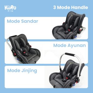 Kursi Mobil Bayi KURU Basic Portable Light Weight - Carseat Infant Carry Basket 0-15 Bulan - Gambar 5