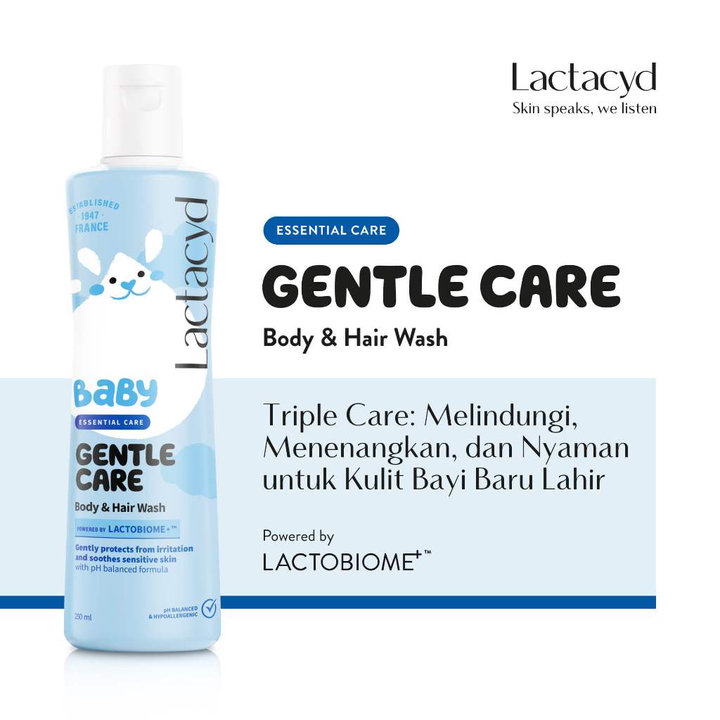 Lactacyd Baby Gentle Care 2in1 Sabun Sampo Bayi 150ml Pelindung Iritasi Kulit Sensitif