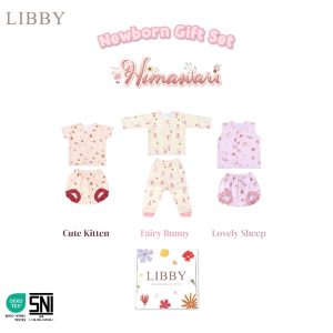 Libby Baby Gift Set Box Paket Lahiran Bayi Newborn Hemat 3 Stel Baju Celana