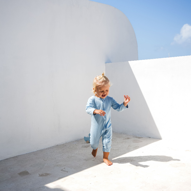 Libby Zippy Suit Sleepsuit Baju Tidur Bayi Lengan Panjang Double Zipper Sarung Tangan Kaki - Gambar 5