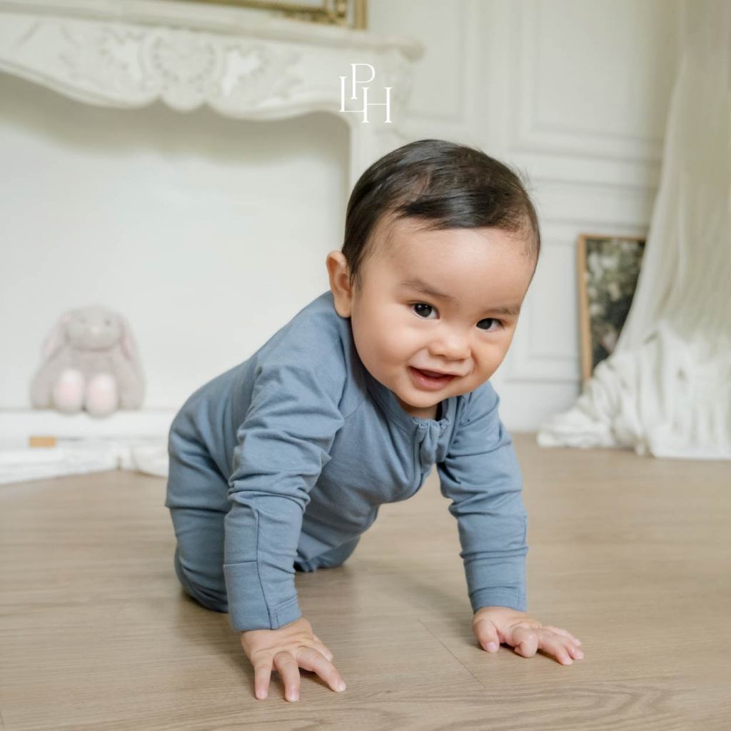 Little Palmerhaus Sleepsuit Bayi Jumper Panjang Modal Cotton Soft Premium - Gambar 5