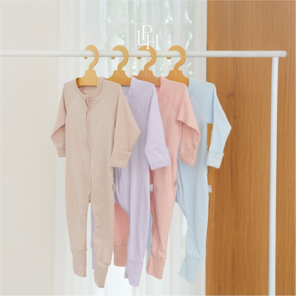 Little Palmerhaus Sleepsuit Bayi Jumper Panjang Modal Cotton Soft Premium - Gambar 8