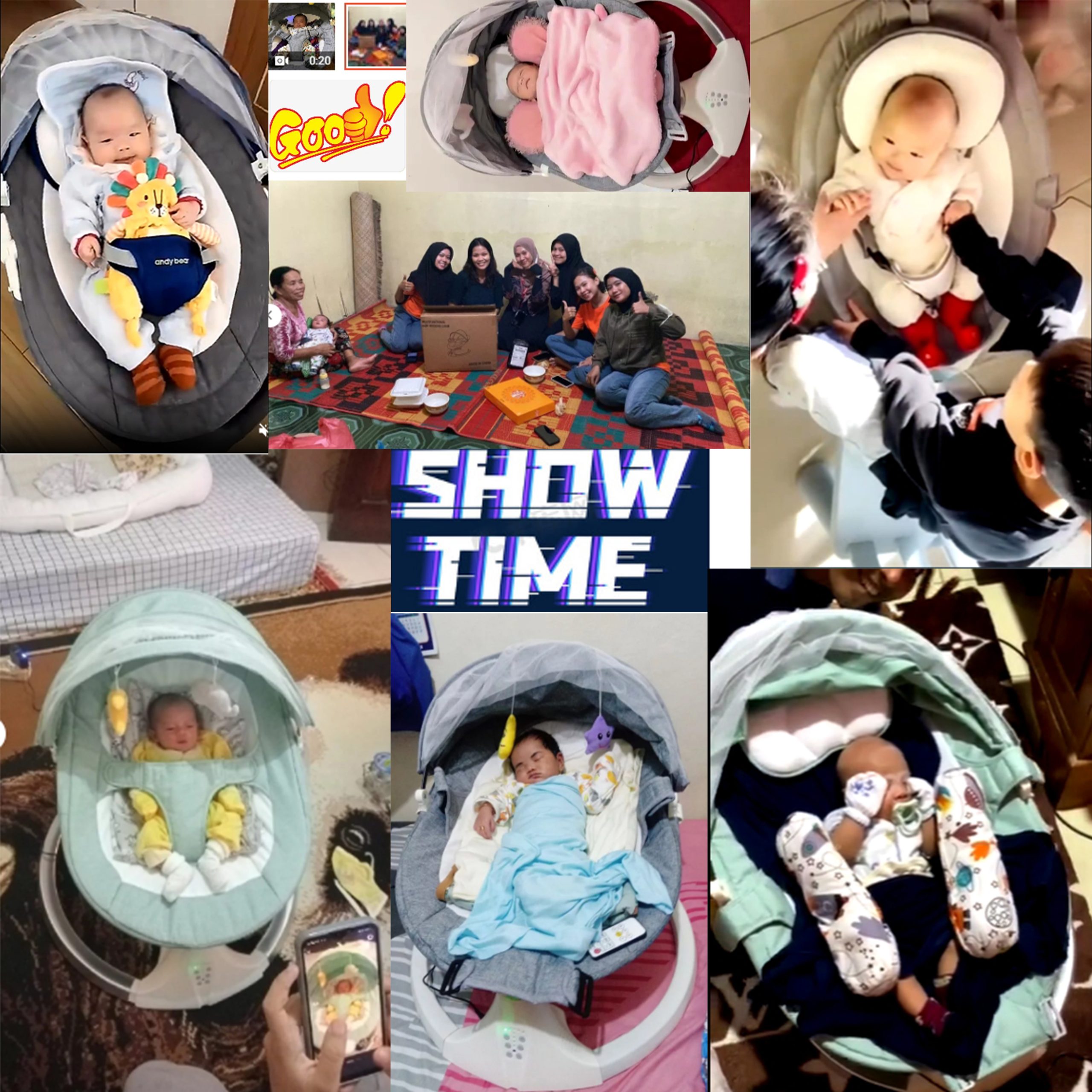 Mmflight HUG ME Ayunan Bayi Elektrik Otomatis Lipat Swing Chair Bluetooth - Gambar 15