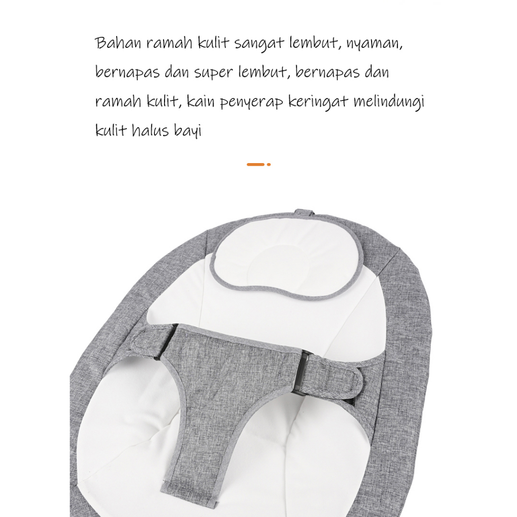 Mmflight HUG ME Ayunan Bayi Elektrik Otomatis Lipat Swing Chair Bluetooth - Gambar 8