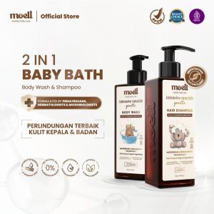 Moell Everyday Gentle Head to Toe Wash 400ml Sabun Sampo Bayi Newborn Sensitif