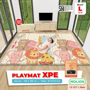 Molion Playmat Lipat XPE 180x200cm Tikar Matras Empuk Anak SNI