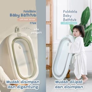Mom Sun Foldable Baby Bath Tub Dengan Bantal Mandi Bak Mandi Bayi Portable TUB02 (2)