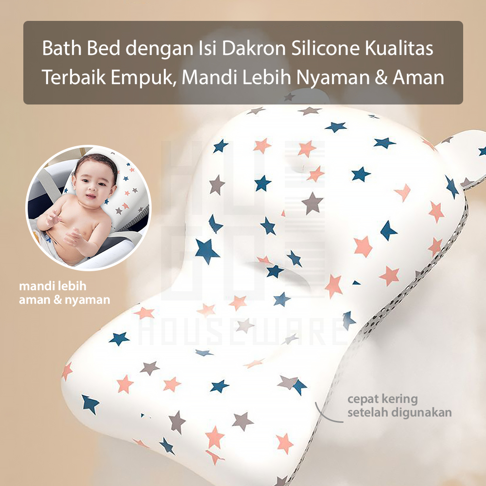Mom Sun Foldable Baby Bath Tub TUB02 - Bak Mandi Lipat Bantal - Gambar 5