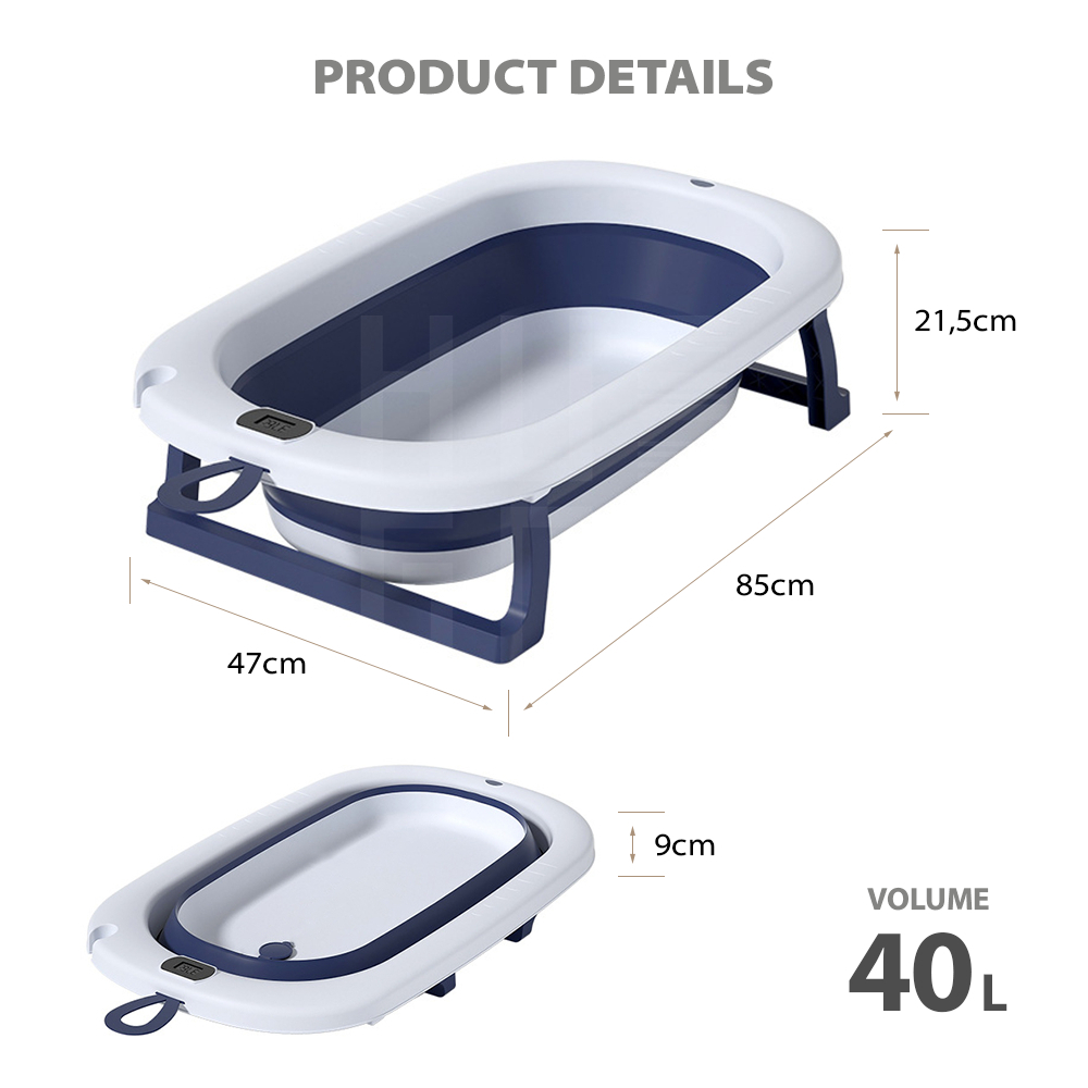 Mom Sun Foldable Baby Bath Tub TUB02 - Bak Mandi Lipat Bantal - Gambar 9