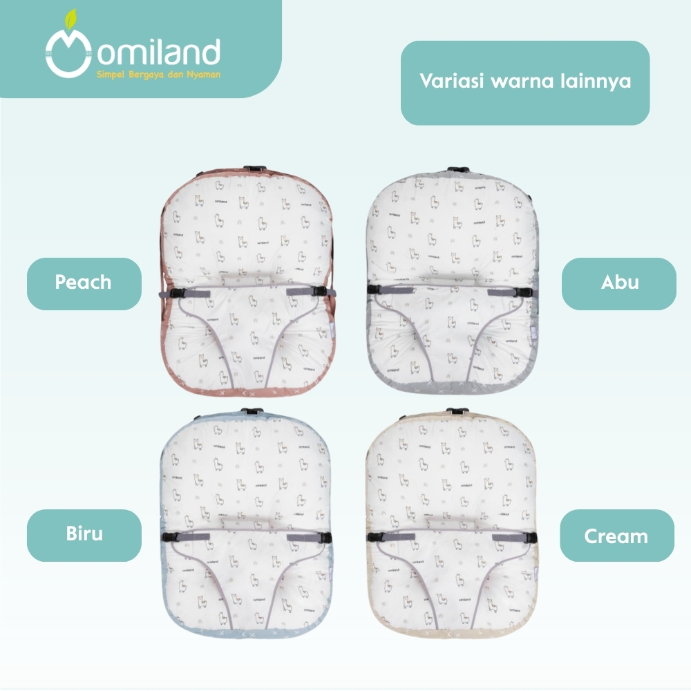 Omiland Sofa Bayi Multifungsi Alpaca Series Plus Bantal Dot Motif Hewan - Gambar 5