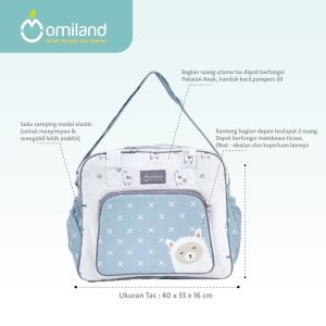Omiland Tas Bayi Besar Alpaca Series Multisekat Praktis & Kokoh (1)
