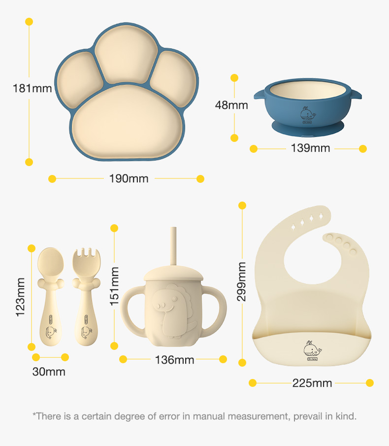 Paket Peralatan Makan Anak Dr.isla DBT05 Piring Sekat Cakar Kucing BPA Free - Gambar 17
