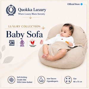 Quokka Luxury Baby Sofa Premium Bantal Belajar Duduk Bayi Multiguna Hypoallergenic