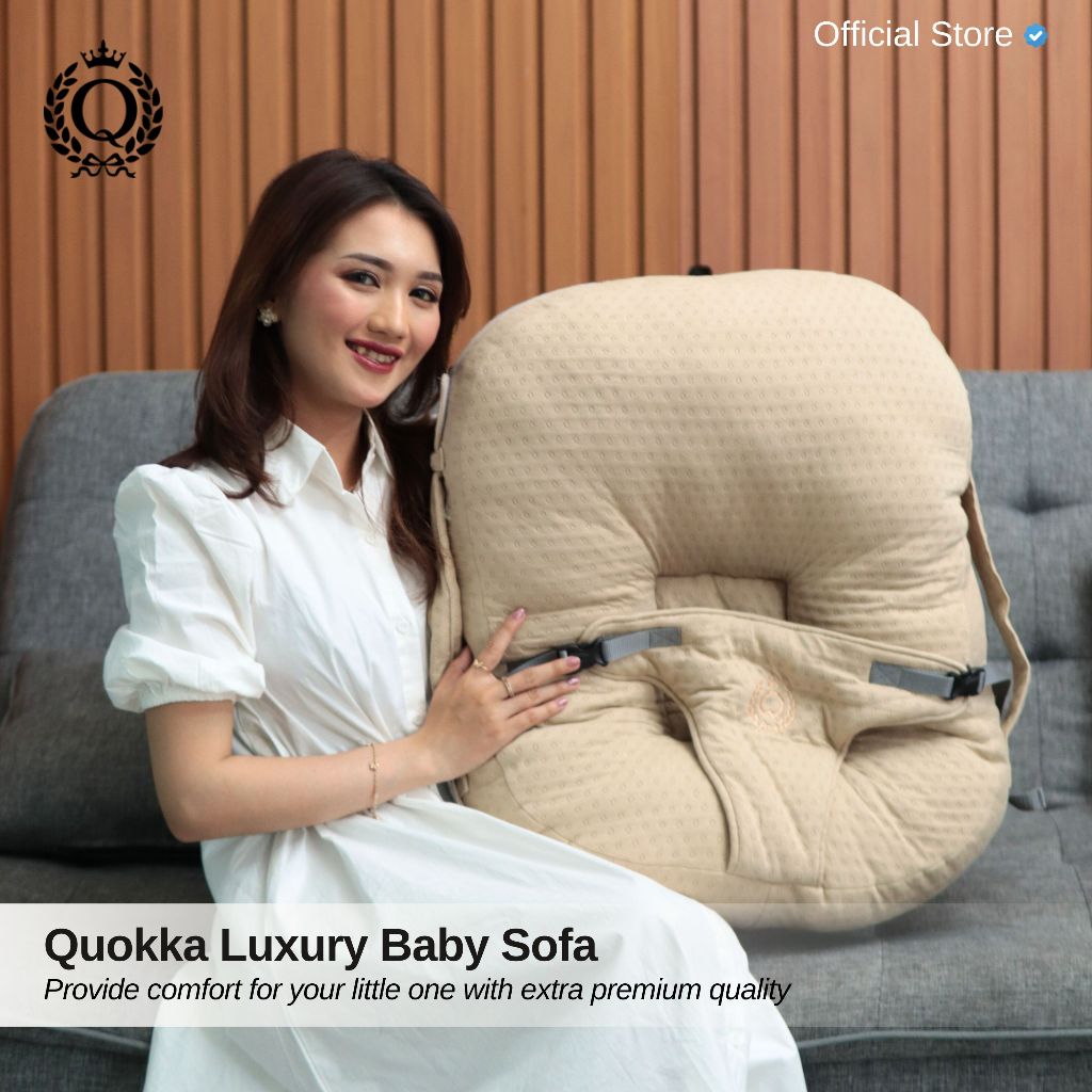 Quokka Luxury Baby Sofa Premium Bantal Belajar Duduk Bayi Multiguna Hypoallergenic - Gambar 3