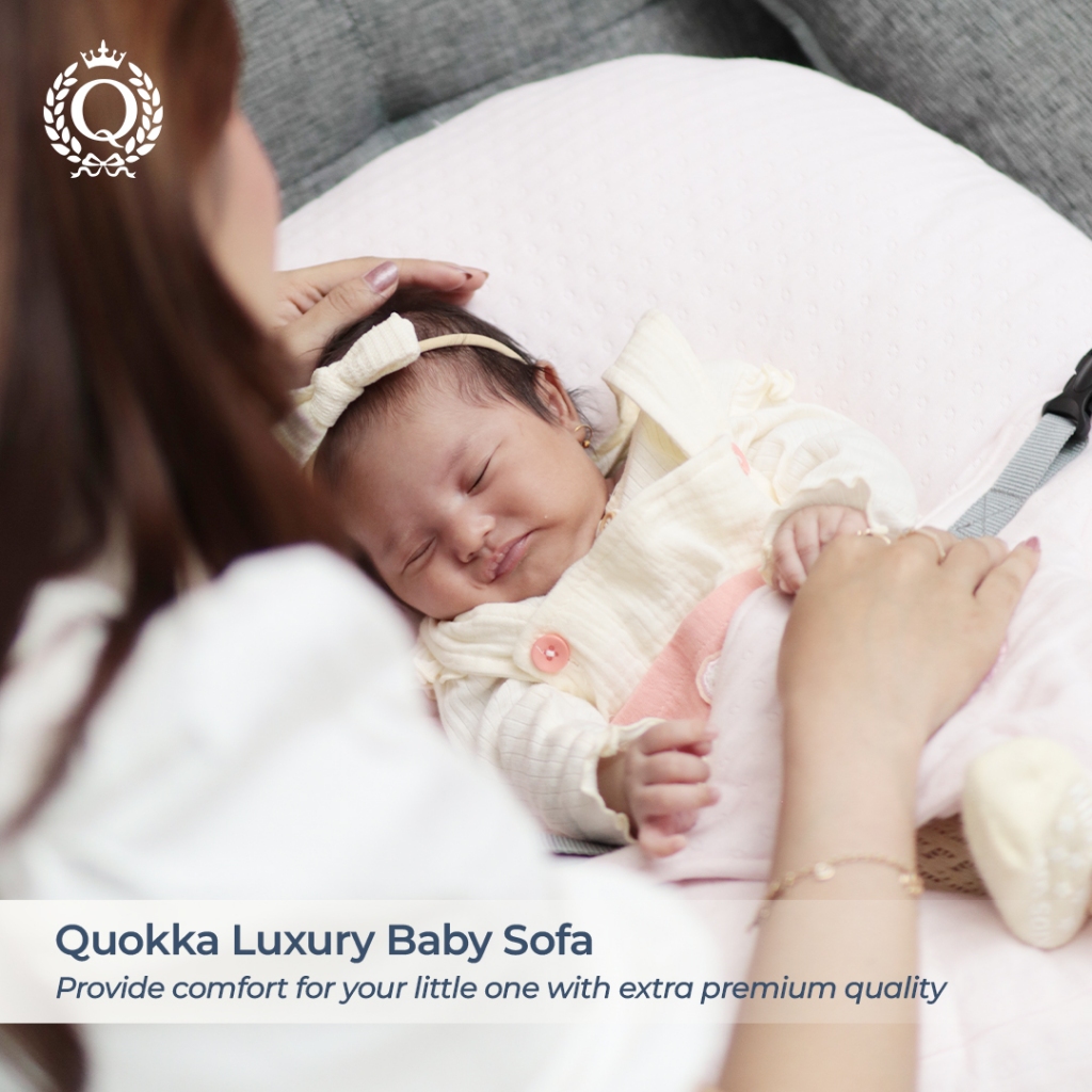 Quokka Luxury Baby Sofa Premium Bantal Belajar Duduk Bayi Multiguna Hypoallergenic - Gambar 2