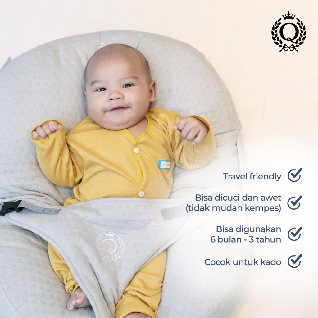 Quokka Luxury Baby Sofa Premium Bantal Belajar Duduk Bayi Multiguna Hypoallergenic - Gambar 4