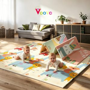 VOOVA Playmat Lipat Bayi Waterproof 200x180 cm Matras XPE SNI