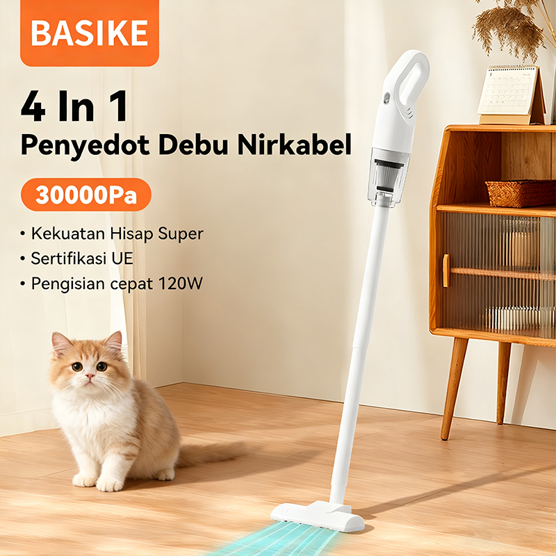 BASIKE Penyedot Debu Nirkabel 4 in 1 Portabel 30000Pa Seri LT1S - Gambar 10