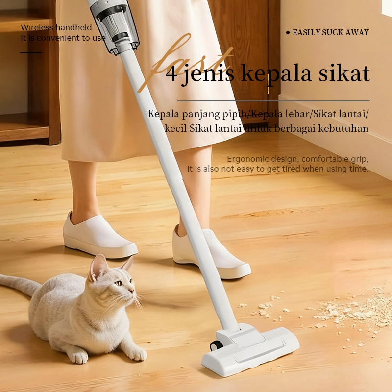 BASIKE Penyedot Debu Nirkabel 4 in 1 Portabel 30000Pa Seri LT1S - Gambar 2