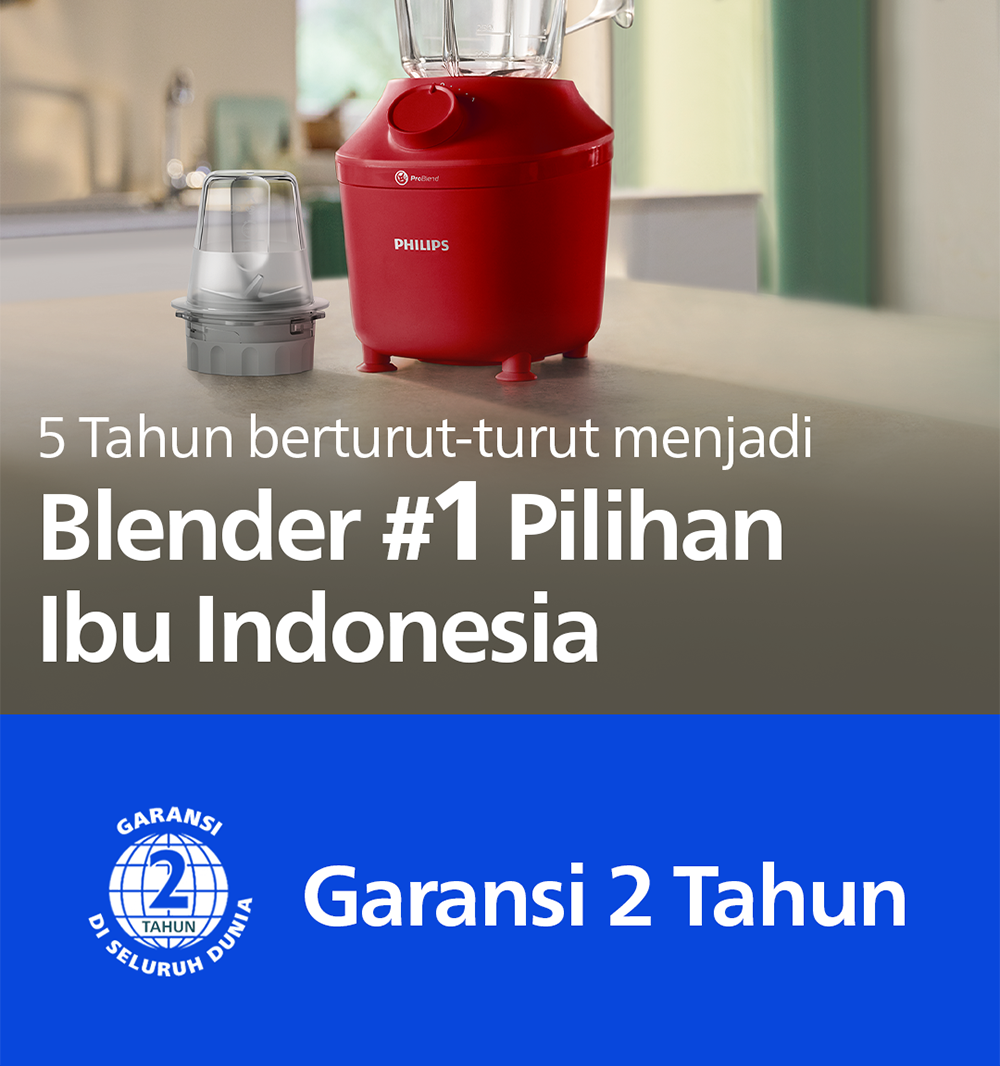 Blender Philips Plastik 1 Liter HR2042/13 Merah - Mesin Jus & Dry Mill Serbaguna Terbaik - Gambar 10