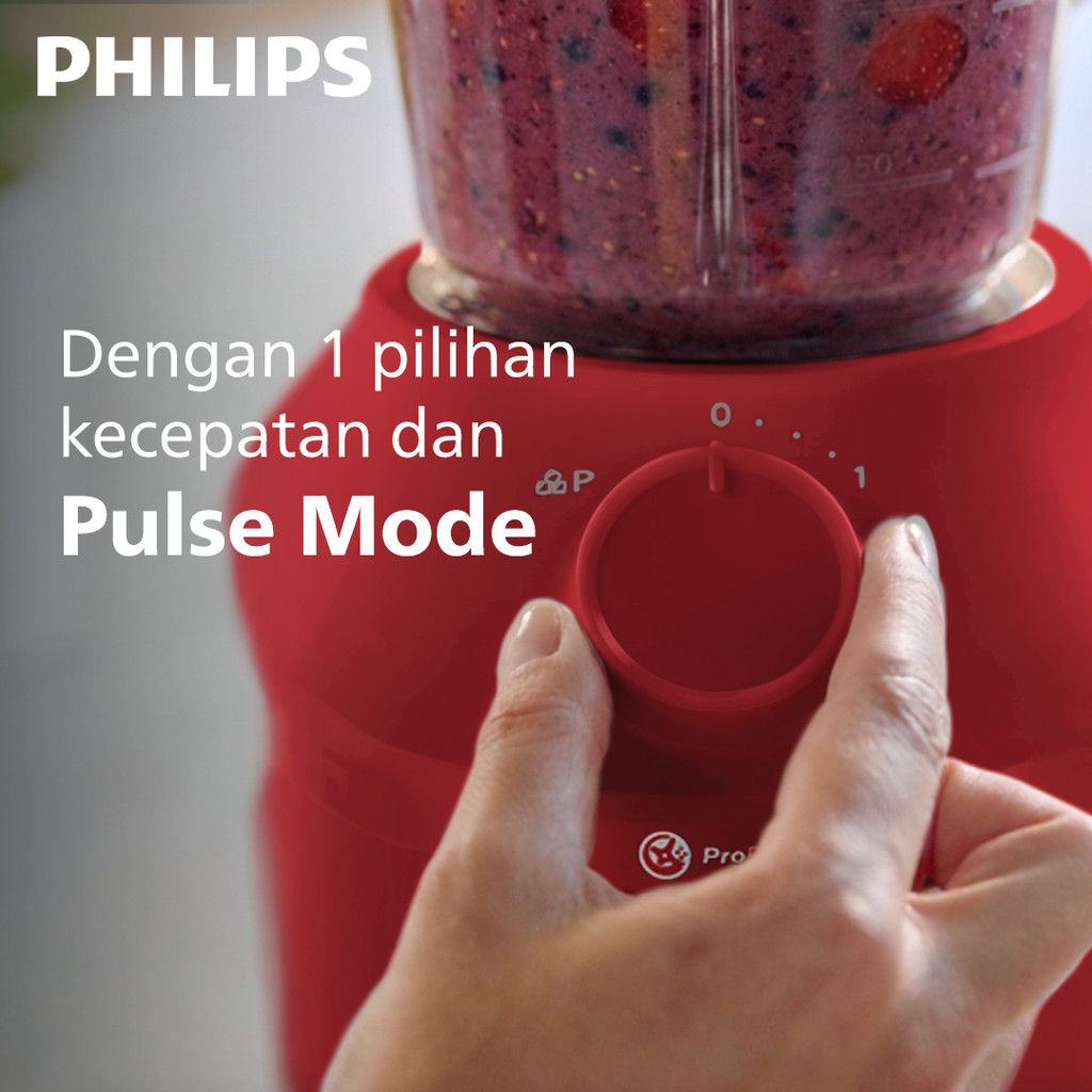 Blender Philips Plastik 1 Liter HR2042/13 Merah - Mesin Jus & Dry Mill Serbaguna Terbaik - Gambar 11