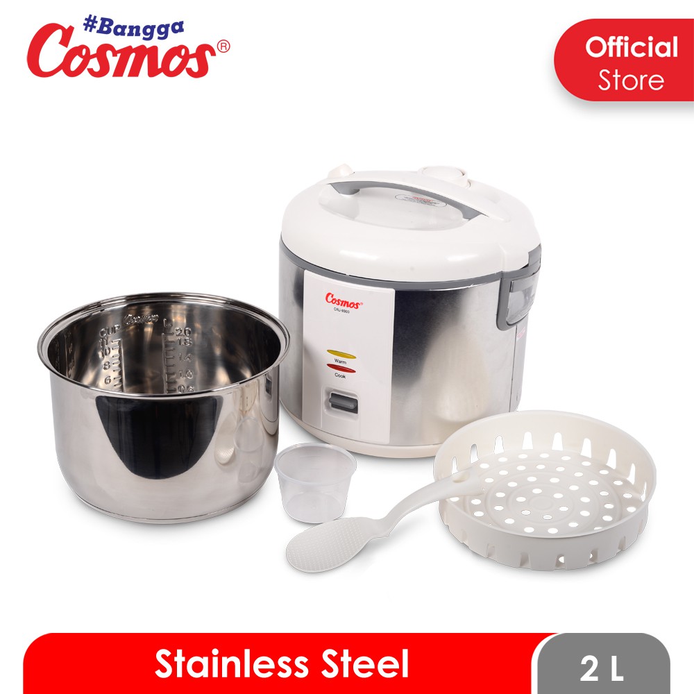 Cosmos Rice Cooker Stainless Steel SUS 304 CRJ-9303 2L & CRJ-9023 0.6L - Gambar 11