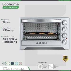 Ecohome Oven Platinum EOP888 38L Low Watt Air Fryer Multifungsi