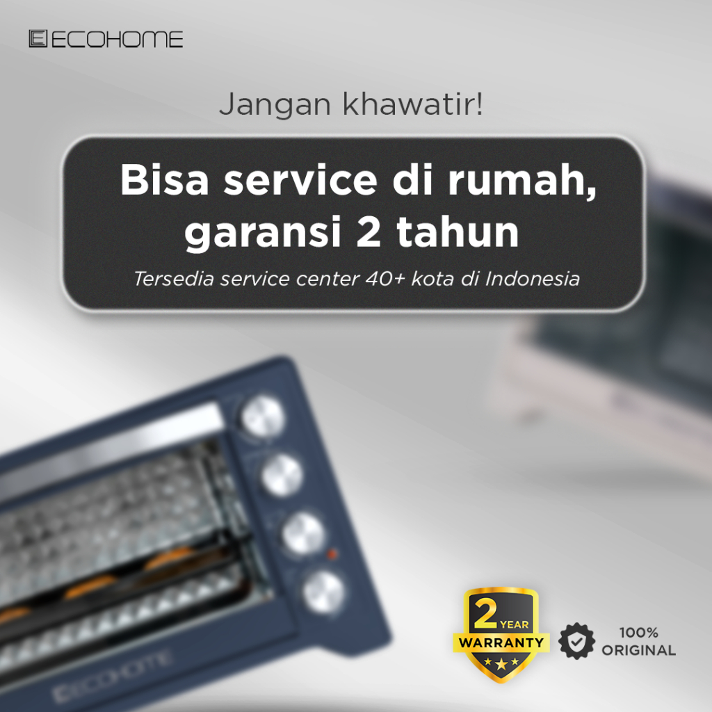 Ecohome Oven Platinum EOP888 38L Low Watt Air Fryer Multifungsi - Gambar 18
