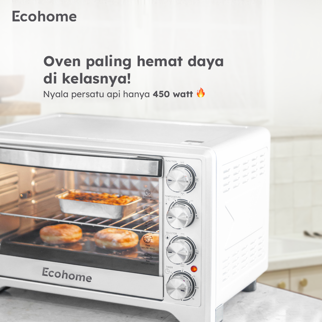 Ecohome Oven Platinum EOP888 38L Low Watt Air Fryer Multifungsi - Gambar 4